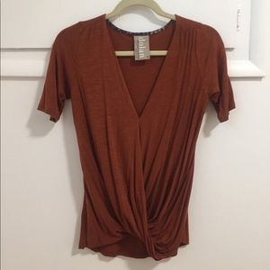 Anthropologie top looks very cute on!